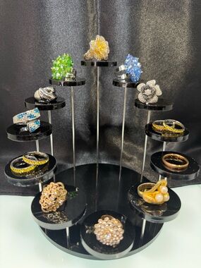 Assorted Cocktail Rings- Multicolored and various sizes - 14 total rings